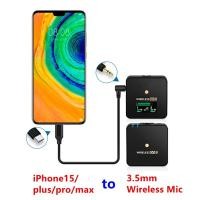 ราคา 3 5 มม TRS ถึง Type C อะแดปเตอร์สําหรับ iPhone 15 16 Plus Pro Max DJI Mic BOYA Sony Rode ไร้สาย Go COMICA MOMAN SARAMONIC USB C (25152836489)