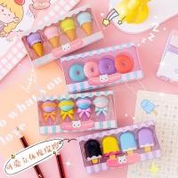 ราคา ยางลบดินสอ รูปโดนัท อมยิ้ม ไอศครีม สีหวาน น่ารัก ลบสะอาด (41900300444)