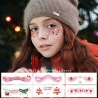 ราคา Tattoo Cristmas แผ่นสติ๊กเกอร์รอยสัก ตกแต่งบนใบหน้า ลายคริสต์มาส สำหรับเทศกาลคริสต์มาส (24294580167)