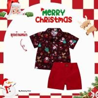 ราคา ชุดคริสต์มาสเด็กผู้ชาย เซ็ต2ชิ้น เสื้อกางเกง พิมพ์ลาย ซานต้า กวางเรนเดียร์ NO TT496 (29285045866)