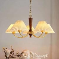 ราคา โคมไฟระย้าห้องนั่งเล่น สไตล์วินเทจ สําหรับตกแต่งเพดาน ห้องนอน โคมไฟตั้งโต๊ะรับประทานอาหาร (47550126200)