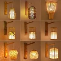 ราคา โคมไฟติดผนังไม้ไผ่ โคมไฟศิลปะไม้ไผ่จีนสร้างสรรค์บุคลิกภาพห้องชาญี่ปุ่นร้านอาหารทางเดินโรงแรมโคมไฟติดผนัง (27639458408)