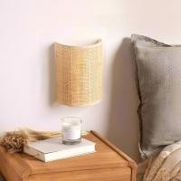 ราคา โคมไฟติดผนังหวายสไตล์วินเทจสไตล์ญี่ปุ่น นํา โคมไฟติดผนังข้างเตียง สําหรับตกแต่งห้องนอน ห้องนั่งเล่น ระเบียง (42626087881)