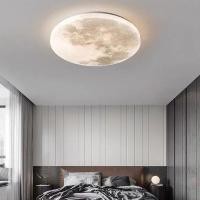 ราคา โคมไฟเพดานรูปดวงจันทร์ สไตล์นอร์ดิก ไฟตกแต่งห้อง โคมไฟห้องนอน นํา โคมไฟเพดานจันทรคติ โคมไฟดวงจันทร์ (42319611644)
