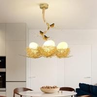 ราคา โคมระย้าโต๊ะอาหารรูปรังนกสไตล์นอร์ดิกสร้างสรรค์สําหรับห้องครัวร้านอาหารทางเดิน (45102014557)