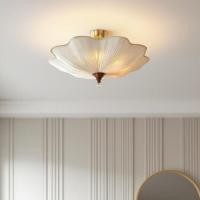 ราคา โคมไฟเพดานลายดอกไม้ผ้าสไตล์ฝรั่งเศสโคมไฟเพดาน นํา สไตล์โมเดิร์นเหมาะสําหรับห้องนั่งเล่นและห้องนอน (42226150722)