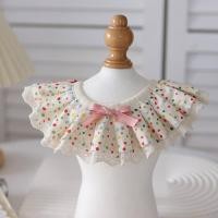 ราคา Ready Stock for Cats and Dogs Pet Collar Triangular Binder Saliva Towel Cat Collar Scarf Fabric Lace kEnp (28238953853)
