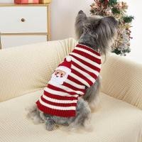 ราคา Ready Stock Christmas Casual Striped Knitted Autumn and Winter Sweater Autumn and Winter Schnauzer Teddy Bichon Dog Cat Anti Lint Sweater nCh7 (44502541635)