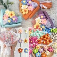 ราคา โครเชต์ ดอกไม้ ถักด้วยมือ ทําเอง ดอกไม้ขนสัตว์ของขวัญวันหยุดตกแต่งบ้านอุปกรณ์เสื้อผ้า (26614970612)