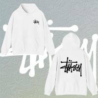 ราคา เสื้อฮู้ด Stussy Hoodie แท้100 สําหรับผู้ชาย และผู้หญิง หลวมเสื้อฮู้ด XSB M 3XL (54050647239)