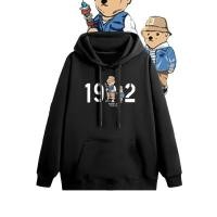 ราคา Beverly Hills Polo Club เสื้อตัวบนพิมพ์ลายหมีสุดคลาสสิก เสื้อฮู้ดแขนยาว (29101740676)