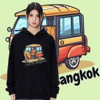 ราคา Thailand Hoodie เสื้อฮู้ดไทย Lost In Bangkok ผ้าฝ้ายแฟชั่นแขนยาว Thailand BANGKOK cotton Hoodies M 3XL (26666953507)