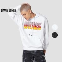ราคา HOT DAVIE JONES เสื้อฮู้ด Logo Pullover Oversize Fit Hoodie PU0014 สีขาว (26355539890)