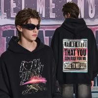 ราคา 1mill ใหม่ Hoodie สีดำและสีขาว 2 สี เสื้อกันหนาวแฟชั่นผู้ชายแขนยาว 1MILL cotton hoodies M 3XL (25337990242)