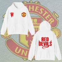 ราคา เสื้อฮู้ด แมนเชสเตอร์ ยูไนเต็ด Manchester United เสื้อฮู้ด Man U โลโก้สีสด สกรีนแบบเฟล็ M 3XL (57300916582)