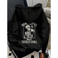 ราคา ฮาโลวีน เสื้อฮู้ด เสื้อกันหนาวมีฮู้ด กระเป๋าพิมพ์ลายหัวกะโหลก ย้อนยุค อเมริกัน เชือกรูดแขนยาว สวมได้ทั้งสองเพศ M 3XL (42621547054)