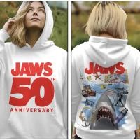 ราคา เสื้อฮู้ด Jaws 50Th Anniversary Two Sides Unisex Hoodie ผู้ชายผู้หญิง M 3XL (27293198029)
