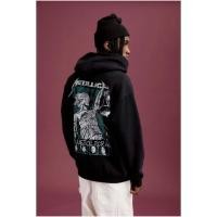 ราคา เสื้อฮู้ด เสื้อฮู้ดดีไซน์หลวม Loose Fit Hoodie ผู้ชาย Metallica M 3XL (43175143367)