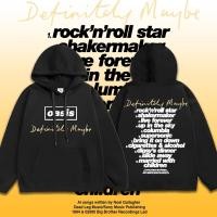 ราคา Oasis Rock Band Hoodies วง men ผ้าฝ้ายใหม่ Unisex ขาวดำ 2 สี new เสื้อฮู้ด M 3XL (29417416084)