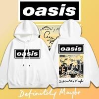 ราคา Oasis Rock Band Hoodies วง band วงดนตรี ผ้าฝ้ายใหม่ Unisex ขาวดำ 2 สี เสื้อฮู้ด M 3XL (26117403685)