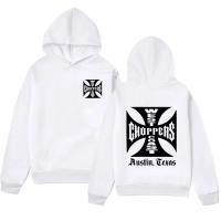 ราคา HOT West Coast Iron Cross Choppers โลโก้ Hoodies ผู้ชายวินเทจแฟชั่น Cool เสื้อ Unisex ฤดูใบไม้ร่วงขนาดใหญ่ Hoodie Y2K (26406501240)
