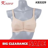 ราคา Ksara เสื้อชั้นใน KB3329 ของแท้ เกรด A บราไร้โครง เสริมฟองน้ำแบบตัดต่อ เก็บเนื้อด้านข้าง ตะขอหลัง2แถวปรับ3ระดับ (8238128157)