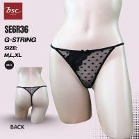 ราคา BSC กางเกงชั้นใน แบรนด์ดัง ของแท้ เกรดA รูปแบบ G Sting Sexi ผ้าตาข่าย ลายจุด SE0150U SE6R36 BLS (40172982525)