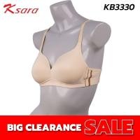 ราคา Ksara By Kullastri เสื้อชั้นใน KB3330ไร้โครง เกรด A ของแท้ แบบสปอร์ตเสริมฟองโมล เก็บกระชับเต้าทรง ใส่ออกกำลังกาย (8256895015)