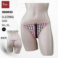 ราคา BSC กางเกงชั้นใน แบรนด์ดัง ของแท้ เกรดA รูปแบบ G Sting Sexi ผ้ายืดพิมพ์ลายแต่งลูกไม้ SE0150U SE6R23 BLR (43422615508)