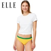 ราคา ELLE กางเกงในแบรนดฺดัง เกรดA แบบ Bikini เอวต่ำ ขอบยางใหญ่LOGO ELLE รุ่น QV6055 (25559140179)