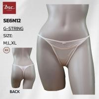 ราคา BSC กางเกงชั้นใน แบรนด์ดัง ของแท้ เกรดA รูปแบบ G Sting Sexi ผ้าซาติน ยืดแต่ง SE0150U SE6N12 BER BLK (44122627719)