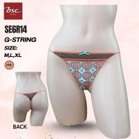 ราคา BSC กางเกงชั้นใน แบรนด์ดัง ของแท้ เกรดA รูปแบบ G Sting Sexi ผ้ายืดพิมพ์ลาย SE0150U SE6R14 ORE (43722976457)