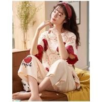 ราคา RIKA ชุดนอน น่ารัก ผ้าคอตตอน เสื้อ กางเกง เหมาะกับ สาวหวาน AA3047 AA3048 AA3049 AA3050 (10416161820)