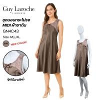ราคา Guy Laroche ชุดนอน GN4C43 ของแท้เกรด A ทรงกระโปรงสั้น ผ้าซาตินเนื้อนุ่ม ผ้าลื่น แต่งลูกไม้ที่อกด้านหน้า (18672806781)