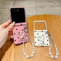ราคา Polka Dot Glitter DIY Love Pearl สร้อยข้อมือเคสโทรศัพท์สําหรับ Motorola Razr 60 Ultra Moto Razr 60 2025 50 ultra razr ป้องกัน (42872777176)