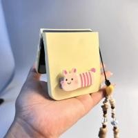 ราคา เกาหลีตลกหมูผู้ถือนมหมีสีเหลืองสร้อยข้อมือเคสโทรศัพท์สําหรับ Motorola Razr 60Ultra Razr 50Ultra Razr60 Razr40 ปกหลัง (42224519240)