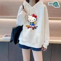 ราคา เสื้อกันหนาวมีฮู้ดสำหรับผู้หญิง แขนยาวจากผ้าฝ้าย พิมพ์การ์ตูน สวมใส่ง่ายในฤดูใบไม้ผลิและใบไม้ร่วง (52452513232)