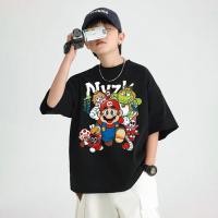 ราคา เสื้อยืดเด็กผู้ชาย คอกลม แขนสั้น สกรีนลายการ์ตูนสุดฮิต เสื้อแฟชั่นเด็กเด็กโต เสื้อยืดการ์ตูนฮิตๆ (50701805624)