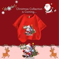 ราคา เสื้อยืดเด็กคริสมาสต์ คริสต์มาส Merry Christmas Happy New Year Children s T Shirt พิมพ์ด้วย ซานตาคลอส กวาง ลวดลาย (48702072476)