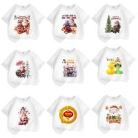ราคา เสื้อยืดเด็กพิมพ์ลายหมูเด้งคริสมาส Moodeng Christmas หมูเด้งสวัสดีปีใหม่2558 Moodeng Happy New years2025 สีขาว (47451996711)