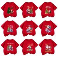 ราคา เสื้อยืดเด็กพิมพ์ลายน้องหมูเด้ง ฮิปโปแคระ วันคริสต์มาส Christmas Day เนื้อ เสื้อสีแดง A2 (45801996505)