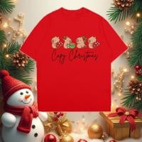 ราคา COD เสื้อยืดคริสต์มาส Capibala เสื้อคริสมาสต์ แขนสั้นที่ทำจากแท้จะไม่หดตัวหรือยับ Merry100 150cm (52502001236)