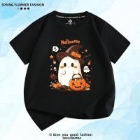 ราคา Happy Halloween เสื้อยืด Pumpkin Ghost แขนสั้นสําหรับเด็กแฟชั่น Tee Boys Girls คอกลม Halloween926 (43173776826)