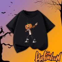 ราคา เสื้อยืดฮาโลวีน Minecraft เสื้อยืดเด็กลายฟักทอง Minecraft 100 cotton U21 (41823739997)