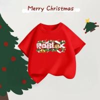 ราคา เสื้อเด็ก ของเด็ก เสื้อคอกลม ลายพิมพ์ทันสมัย ROBLOX สบายและนุ่ม ระบายอากาศดี (40026724287)