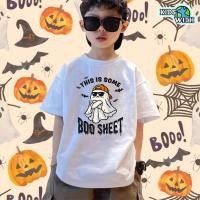 ราคา ฮาโลวีนกะโหลกผีดิบน่ารักฟักทองผ้าฝ้ายเสื้อยืด บ้าน เครื่องแต่งกาย Ghost Season Thriller Design100 150cm 01 (27493187632)