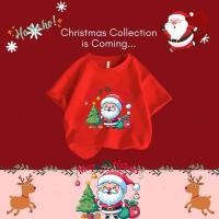 ราคา เสื้อยืดเด็กคริสมาสต์ คริสต์มาส Merry Christmas Happy New Year Children s T Shirt พิมพ์ด้วย ซานตาคลอส กวาง ลวดลาย (48152077001)