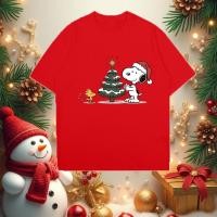 ราคา COD เสื้อยืดสนูปปี้ เสื้อยืดพิมพ์น่ารัก Merry Christmas T shirt ระบายอากาศได้สวมใส่ Suitable for daily wear100 150cm (53902006117)