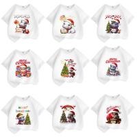 ราคา เสื้อยืดเด็กพิมพ์ลายน้องหมูเด้ง ฮิปโปแคระ วันคริสต์มาส Christmas Day เนื้อ สีขาว A1 (51701972261)