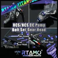 ราคา RTAMO ปั้มเบรค Brembo RCS Corsa Corta 14 19 Italy Brembo Red Logo สลักปั๊มเบรกและเม็ดปรับ ชุดน็อตปั๊มไทเทเนียมของแท้ (9713162078)